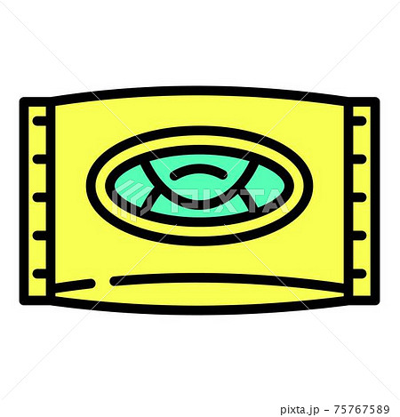 Baby wet wipes icon, outline style 75767589