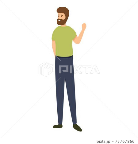Reportage icon, cartoon style 75767866