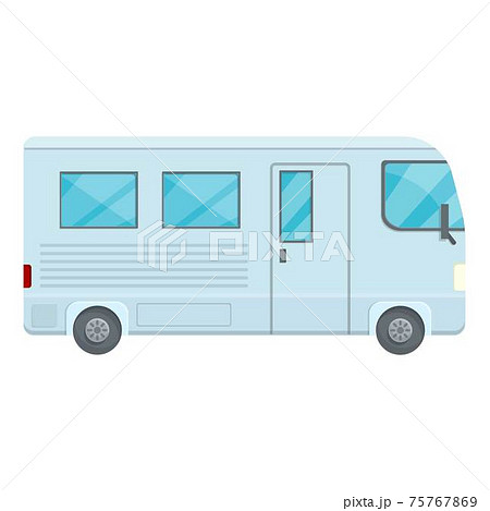 Business travel motorhome icon, cartoon style 75767869