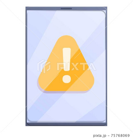 Error update tablet icon, cartoon style 75768069