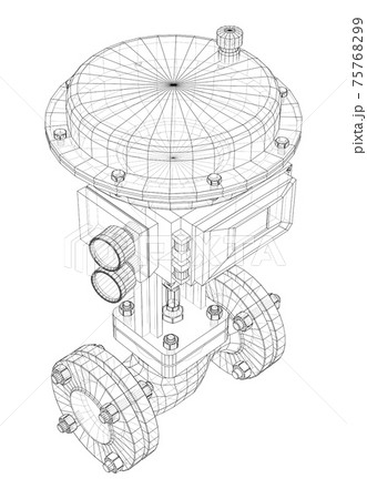 Valve with automatic electro-actuated. Vector 75768299