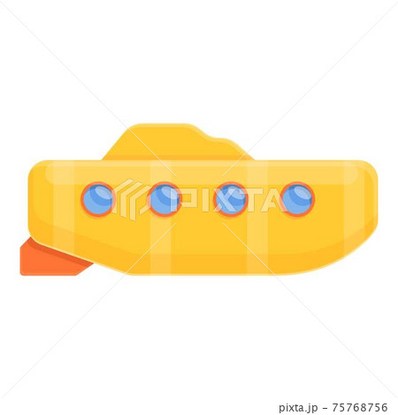 Diving bathyscaphe icon, cartoon style 75768756