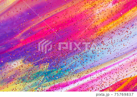Glittering abstract painted background. Glittering abstract painted background. 75769837