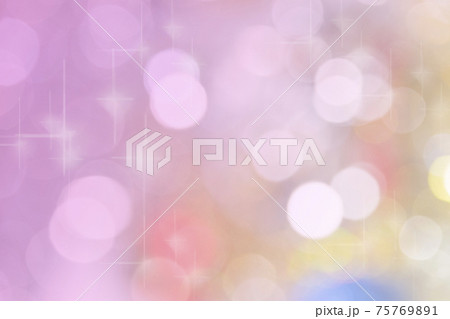 マルボケとキラキラの背景 75769891