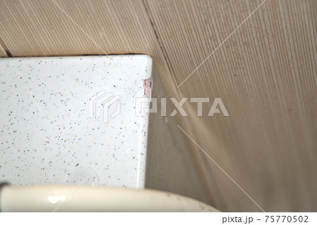 表面に割れが生じた浴槽の縁 表面に割れが生じた浴槽の縁 75770502