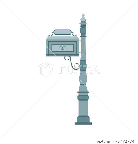 Post box, traditional mail for send and receive letters a vector illustration. Post box, traditional mail for send and receive letters a vector illustration. 75772774