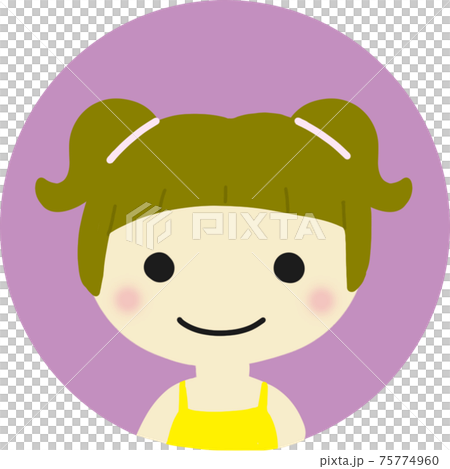 ゆるくてかわいい女性アイコン15のイラスト素材