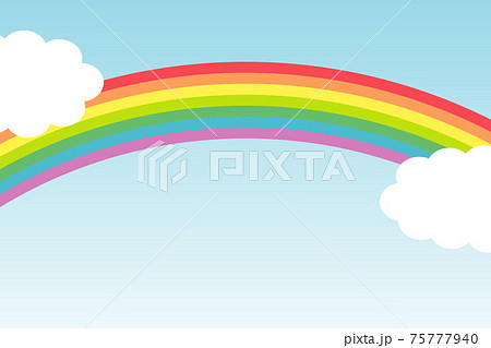 彩虹和藍天壁紙 插圖素材 圖庫