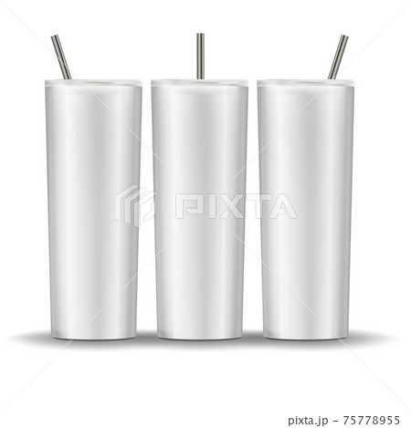 TAPERED Skinny Tumbler Mockup Template 75778955