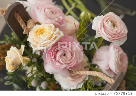 Beautiful Flower Composition Close Up 75779318