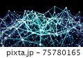 青のネットワークイメージ 75780165