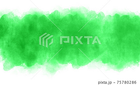 黄緑の水彩の筆の跡、背景素材、テクスチャ 黄緑の水彩の筆の跡、背景素材、テクスチャ 75780286