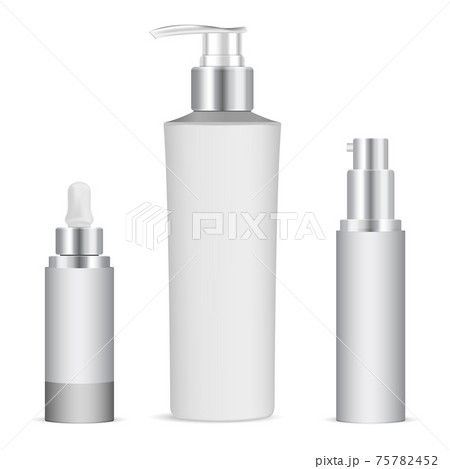 Serum dropper bottle. Eye skin care essence blank 75782452