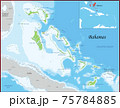 The Bahamas map was drawn with high detail and accuracy 75784885