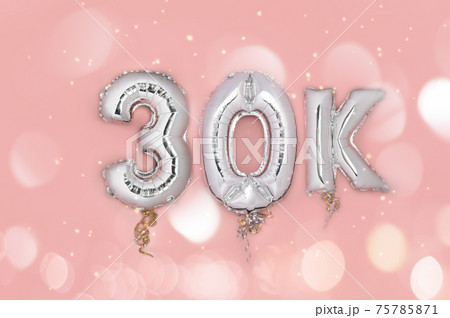 Silver Number Balloons 30K Silver Number Balloons 30K 75785871
