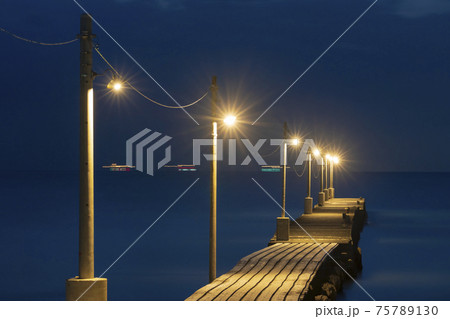 【千葉県】南房総 原岡桟橋（薄暮） 75789130