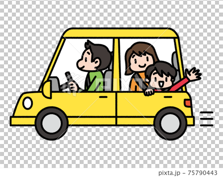 家族でドライブ／車 75790443