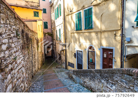 Medieval street in San Remo 75792649