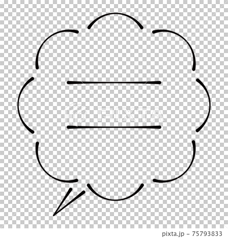 看起來像是用鋼筆繪製的氣球框架 看起來像是用鋼筆繪製的氣球框架 75793833