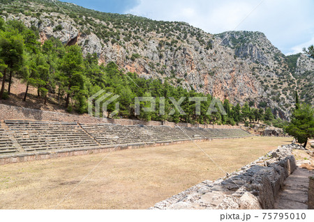 Ancient stadium in Delphi Ancient stadium in Delphi 75795010