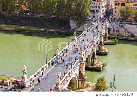 Sant Angelo's bridge in Rome 75795174