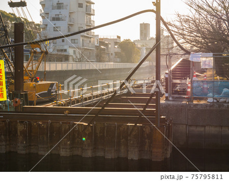 河川　護岸耐震補強工事 75795811