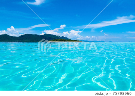 Tropical island with coconut palm. Beach fun. Tropical island with coconut palm. Beach fun. 75798960