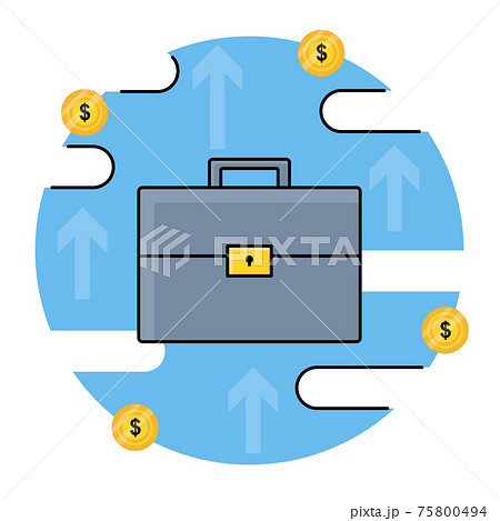 Investment and business portfolio concept. Vector illustration. 75800494