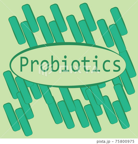 Probiotics background vector illustration 75800975