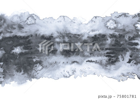 水墨 抽象 墨絵 水彩 背景 75801781