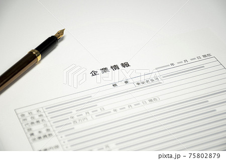 企業情報 書類 企業情報 書類 75802879
