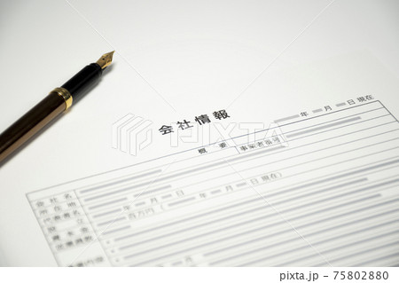 会社情報 書類 会社情報 書類 75802880