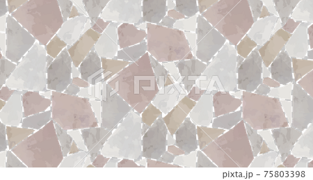 タイル カラフルな石畳のパターン背景 タイル カラフルな石畳のパターン背景 75803398