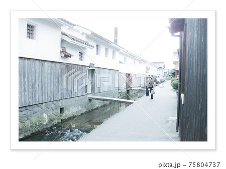 フィルム写真　倉吉　古い街並 75804737