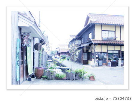 フィルム写真 倉吉 古い街並 フィルム写真 倉吉 古い街並 75804738