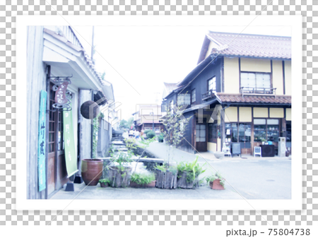 フィルム写真 倉吉 古い街並 フィルム写真 倉吉 古い街並 75804738