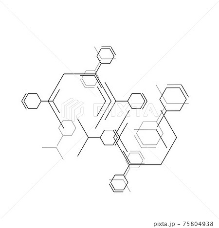 Modern flat design. Vector seamless pattern. Internet connection network high digital technology. Geometric texture background. Abstract wallpaper 75804938
