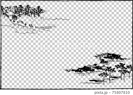 江戸の風景画：桐の植林地 75807810