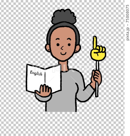 英語の先生のイラストのイラスト素材