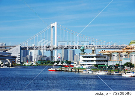 レインボーブリッジのある風景(東京都港区) レインボーブリッジのある風景(東京都港区) 75809096