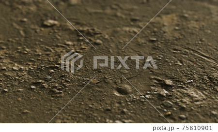 closeup of dirty ground road 75810901