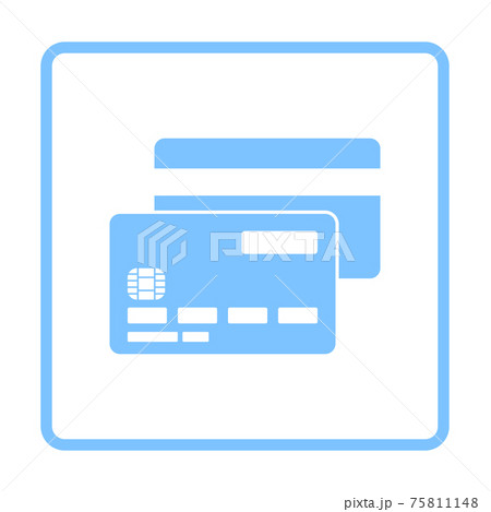Front And Back Side Of Credit Card Icon 75811148