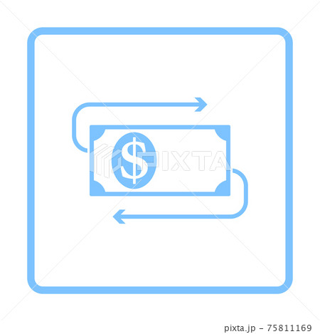Cash Back Dollar Banknote Icon 75811169