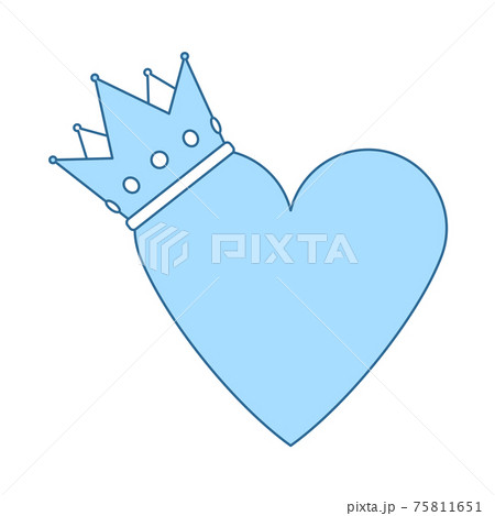 Valentine Heart Crown Icon Valentine Heart Crown Icon 75811651