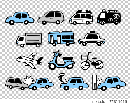 Simple vehicle icon (blue) Simple vehicle icon (blue) 75811916