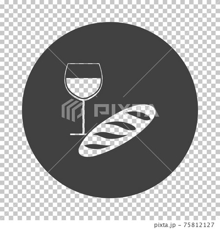 Easter Wine And Bread Iconのイラスト素材 [75812127] - PIXTA