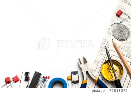 Electronics background 75813075