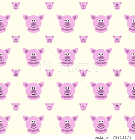 seamless pattern with cute cartoon animals seamless pattern with cute cartoon animals 75813175
