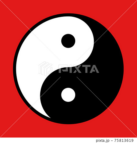 陰陽太極図 75813619
