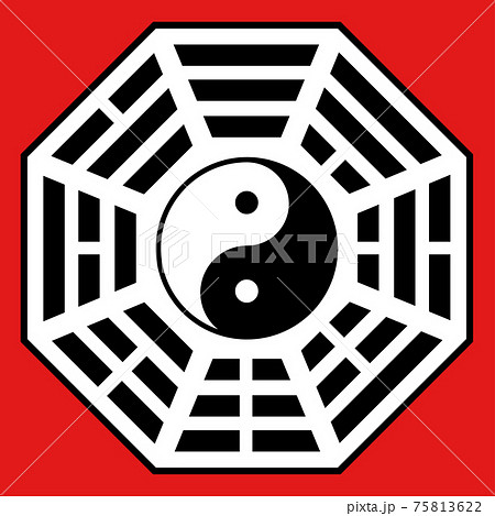 陰陽太極図 75813622